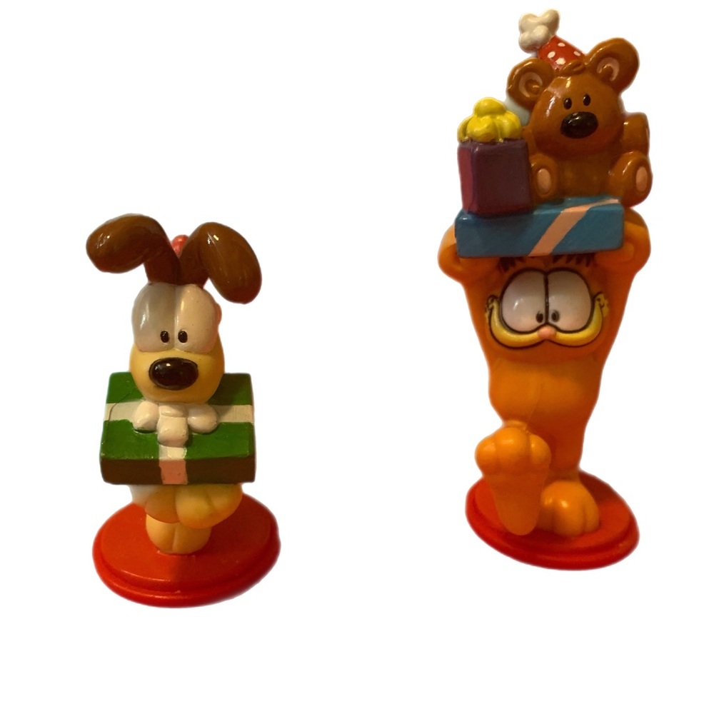 Vintage Garfield and Odie cake topper Set